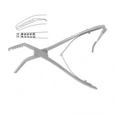Semb Bone Holding Forcep Curved Sidewards - With Ratchet Stainless Steel, 19 cm - 7 1/2"